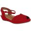 Front view of Brenn Scarlet Suede