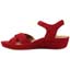 Left side view of Casimiro Red Suede