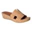 Front view of Catiana Natural/Gold Cork