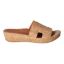 Right side view of Catiana NATURAL/GOLD CORK