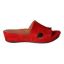 Right side view of Catiana RED KID SUEDE