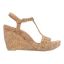 Right side view of Idelle NATURAL/GOLD CORK