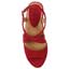 Top view of Ilanna Bright Red Suede