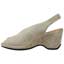 Left side view of Odetta Taupe Suede