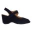 Right side view of Onella BLACK KID SUEDE