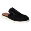 Front view of Saccar BLACK KID SUEDE/PATENT