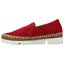 Left side view of Stazzema Bright Red Suede