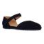 Front view of Xylina BLACK KID SUEDE